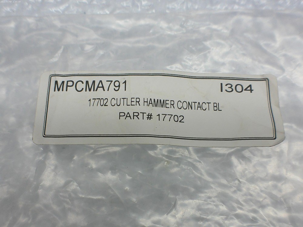 CUTLER HAMMER 17-702 CONTACT BLOCK NSNP