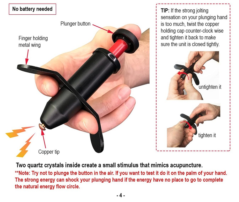 Trigger Point Stimulator Tool - Electric Current Sensation with No Needles No...