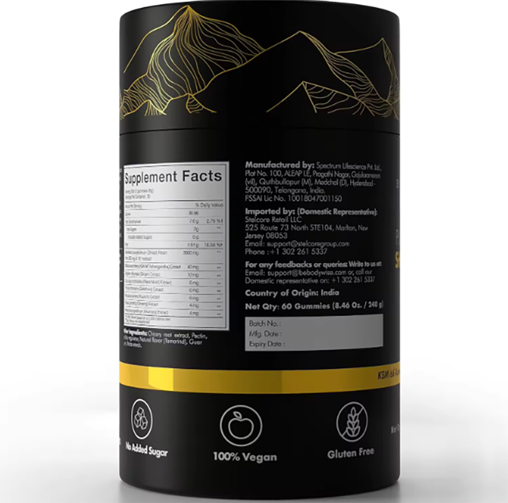 Himalayan Shilajit GOLD Gummies, Organic, Extremely Potent 3000 mg, Fulvic Acid