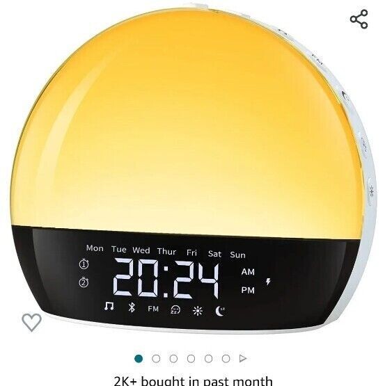CABTICK Bluetooth Sunrise Smart Wake-up Light Alarm Clock