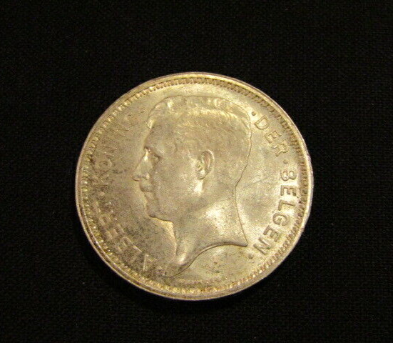 Belgium 1934-FL 20 Francs unc Silver Coin