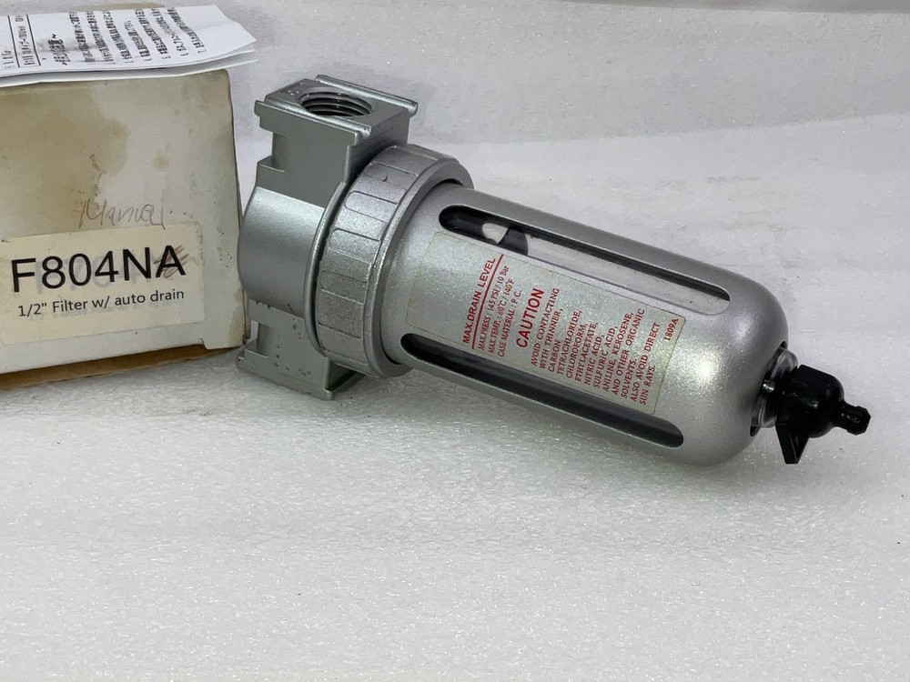 THB 1/2" Auto Drain Compressed Air Filter F804NA MonatoRO