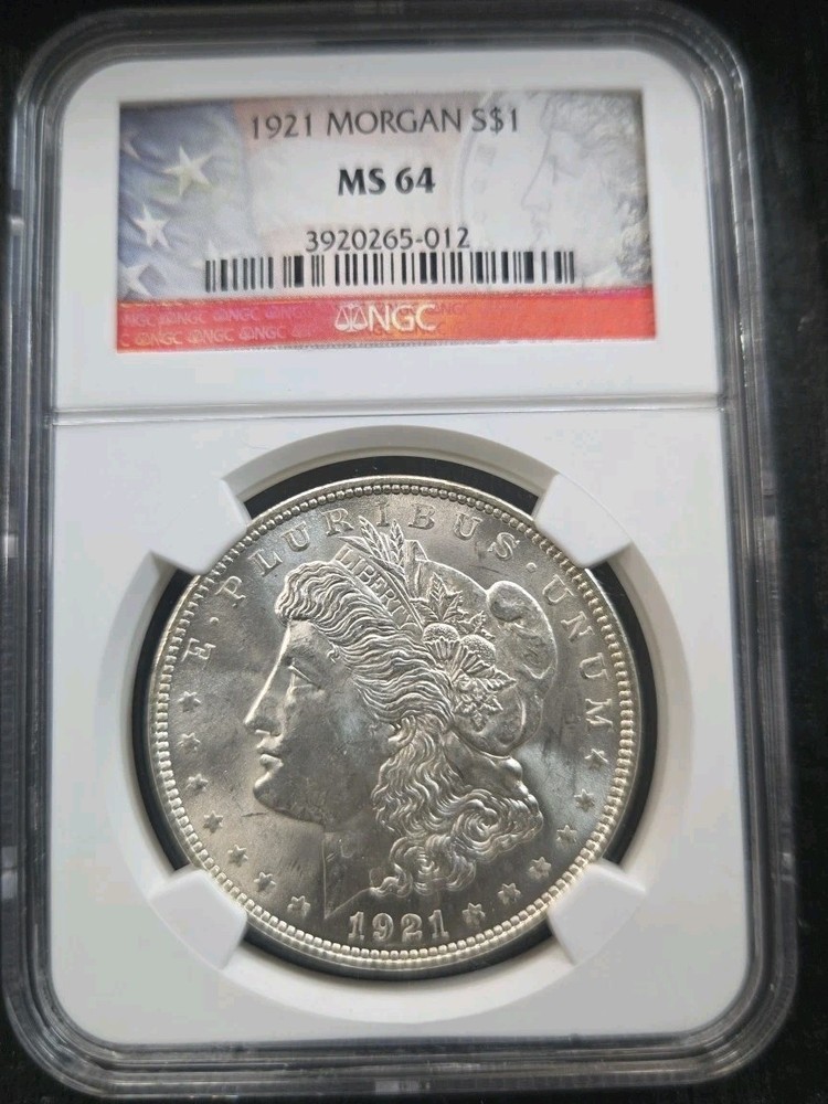1921-p NGC MS64 Morgan Silver Dollar