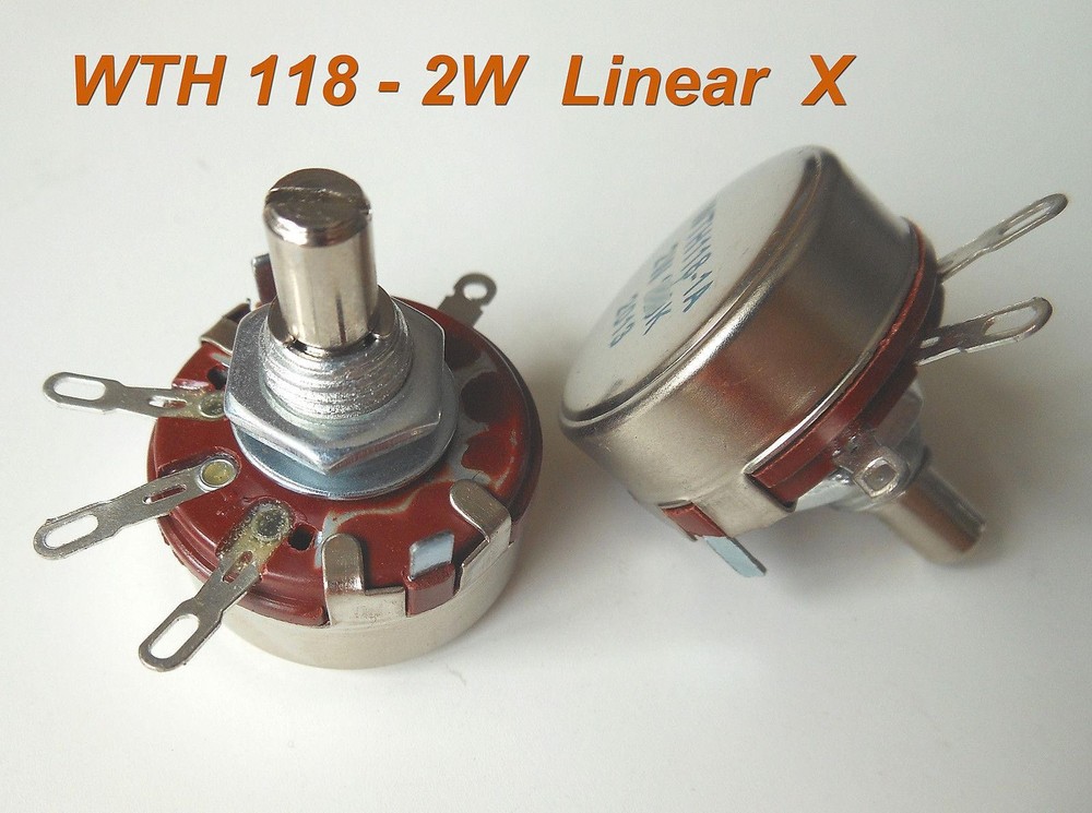 5pcs 47K Ω Ohm WTH118 WTH118-1A 2W Linear Potentiometer