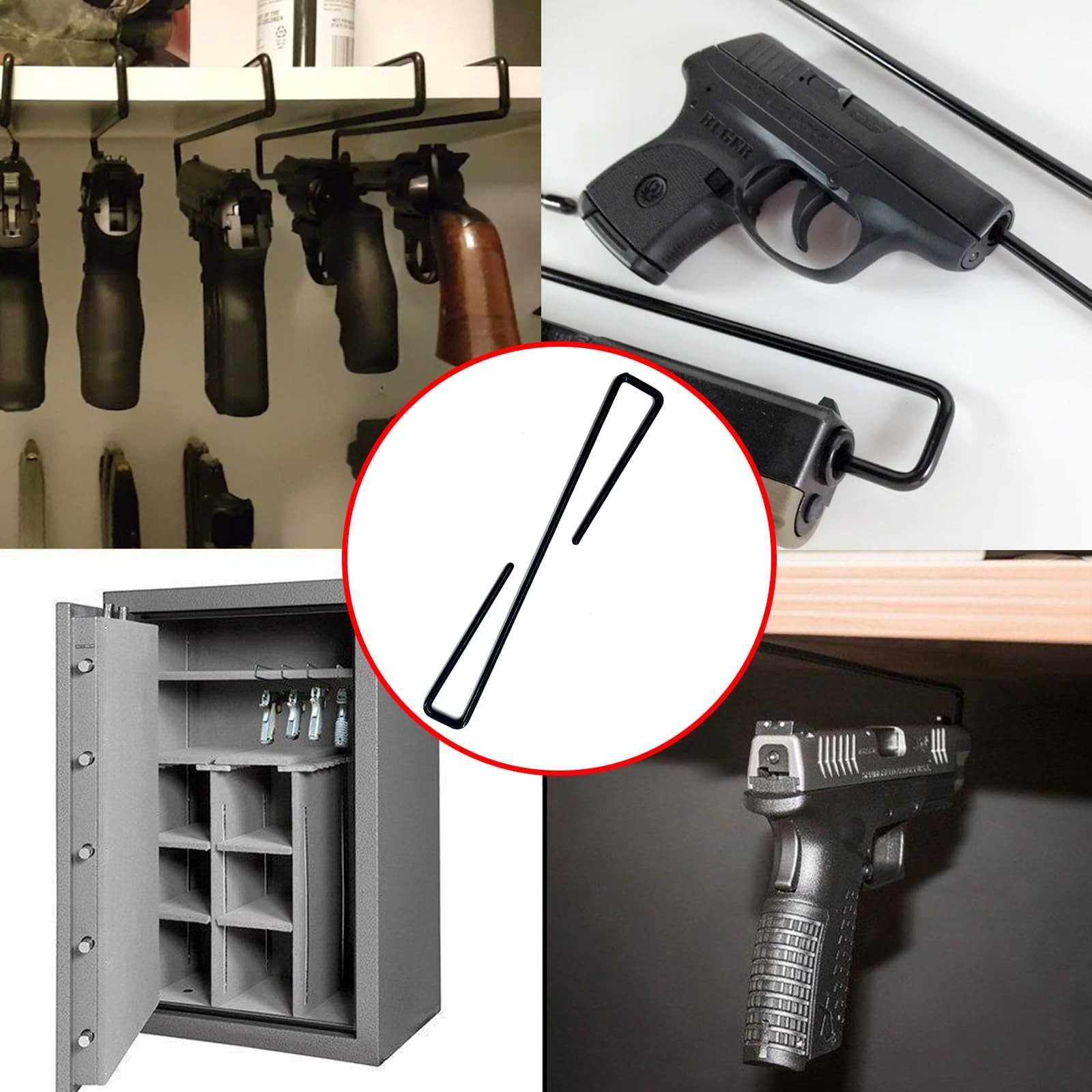 Rack for Safe,10 PCS Racks Safe Accessories,Handgun Rack for Cabinet,Handgun .