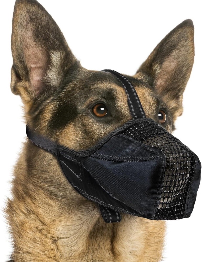 Dog Muzzle, Soft Mesh No Barking Pet Muzzles for Small Medium Large Sized Dog XS