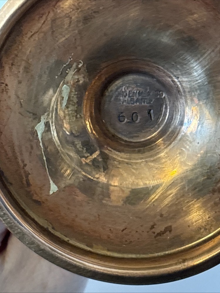 Vintage RALBANEZ Solid Copper Brass Wine Goblets Tin Lined HECHO EN MEXICO 601