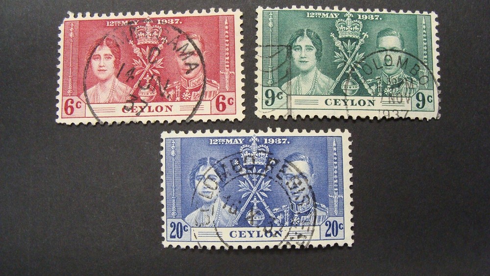 CEYLON SCOTT# 275-7 USED VF LOT# 81282