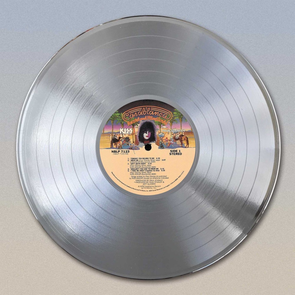 KISS "Paul Stanley" Gold LP Record wall art