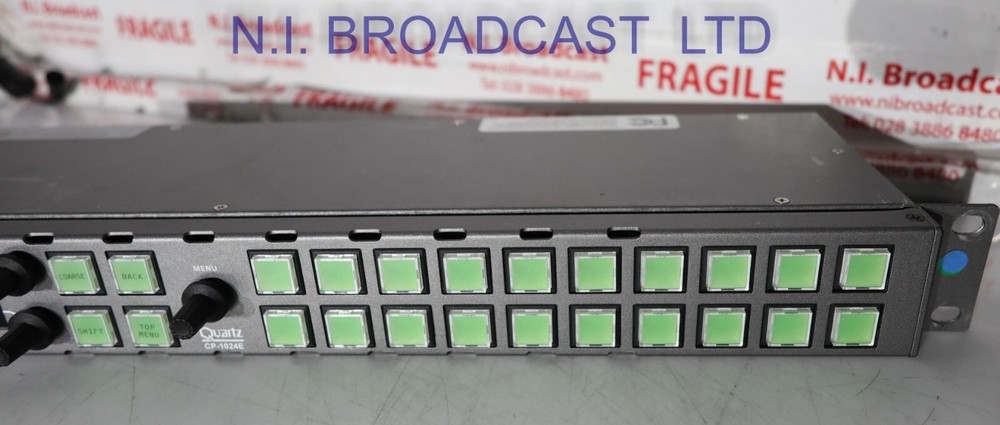 1x Evertz CP1024E ethernet IP router matrix panel