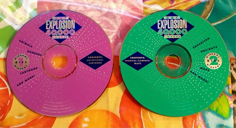 ART EXPLOSION 40,000 Images (4 Discs) 1995