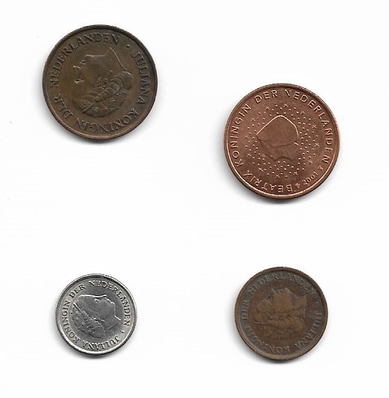 Netherlands 4 Coin Lot