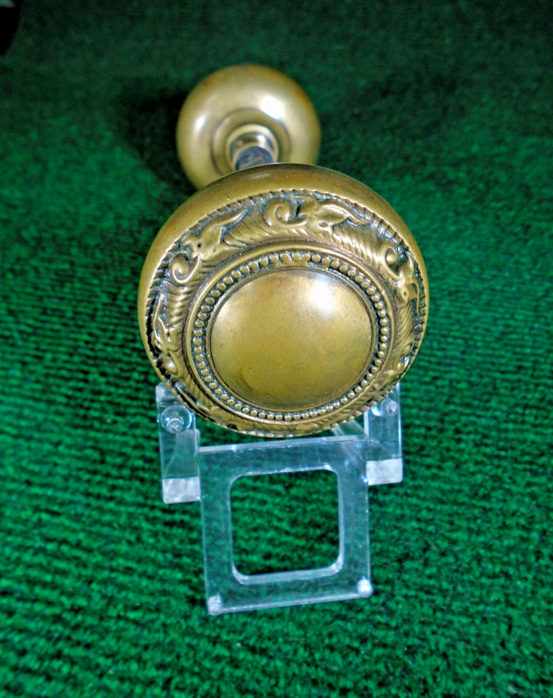 BEAUTIFUL SET: 1900 SARGENT 'DALTON' ENTRY KNOBS BLUMIN M-15800 (42081)