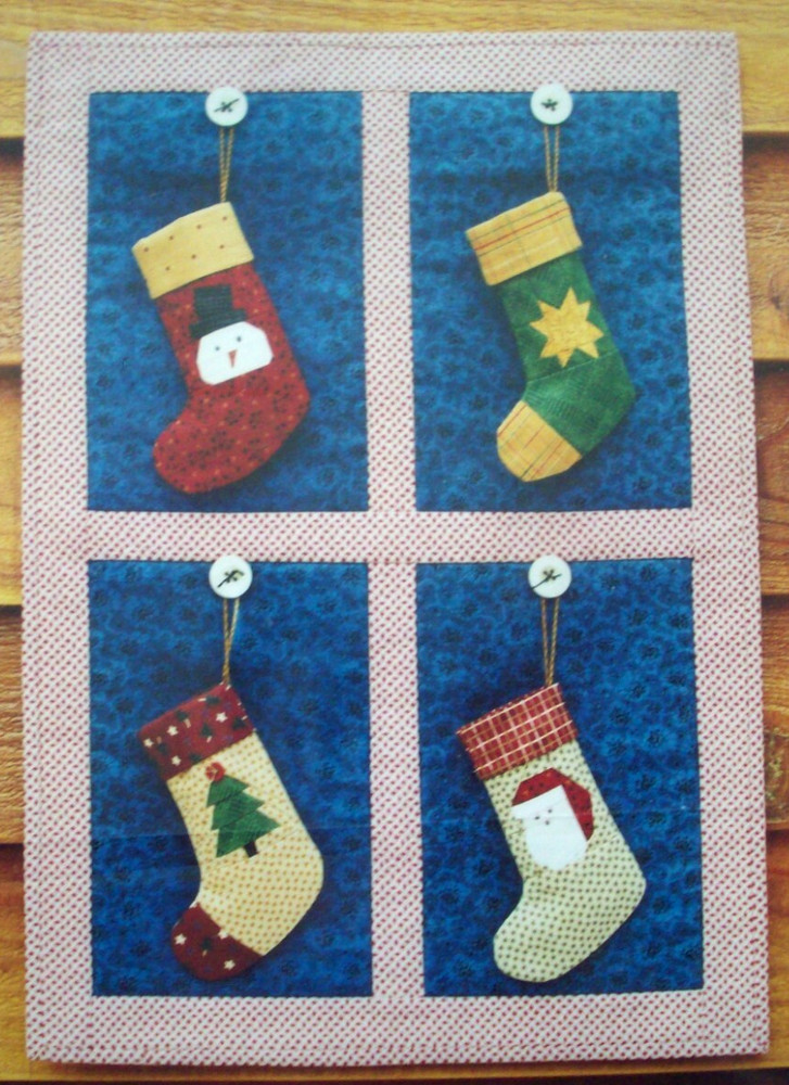 Stocking ornaments paper piecing MH quilt pattern *A13