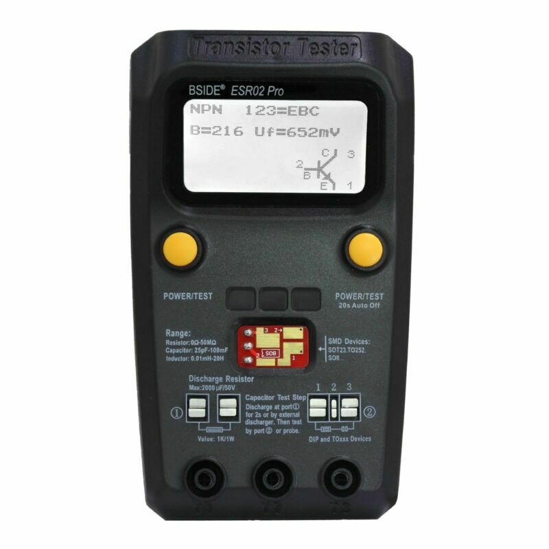 ESR02 Pro Digital Transistor Tester SMD Chip Component Inductance Meter