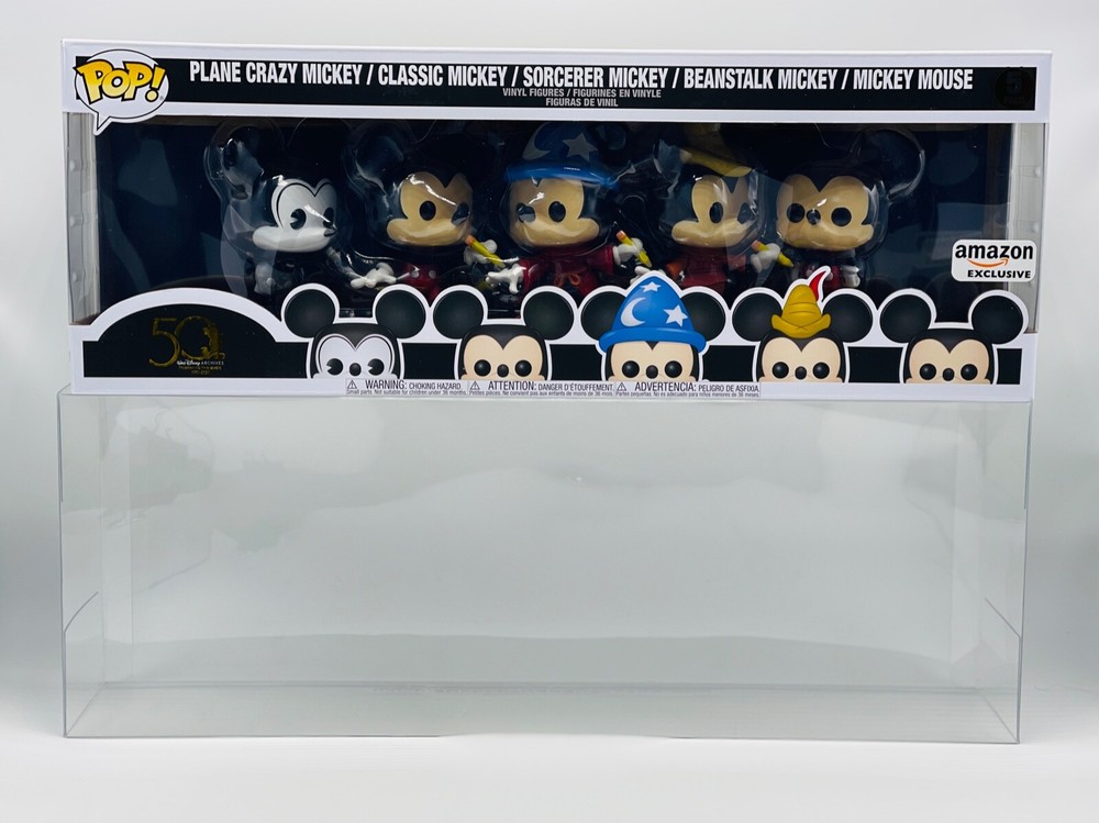 Plastic POP Protector .50mm Fits 5-Pack Funko POP Pearl Jam McDonalds Mickey Cap