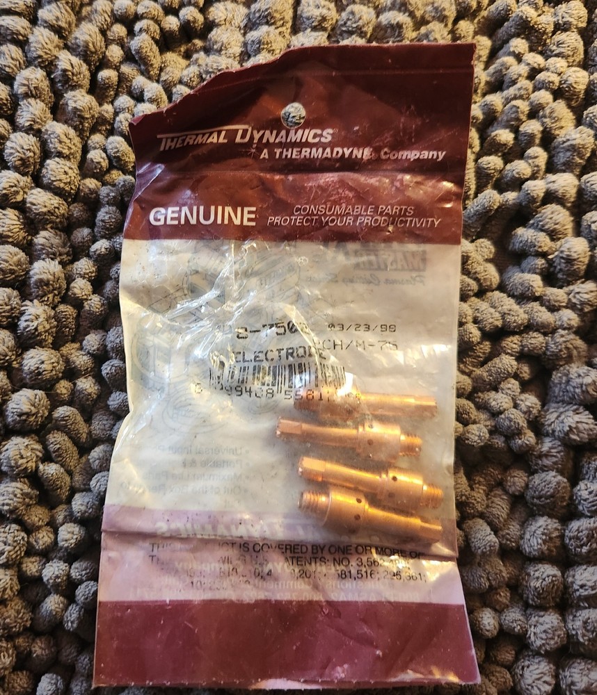 Thermal Dynamics 8-7502 Plasma Cutting Electrode, QTY 4