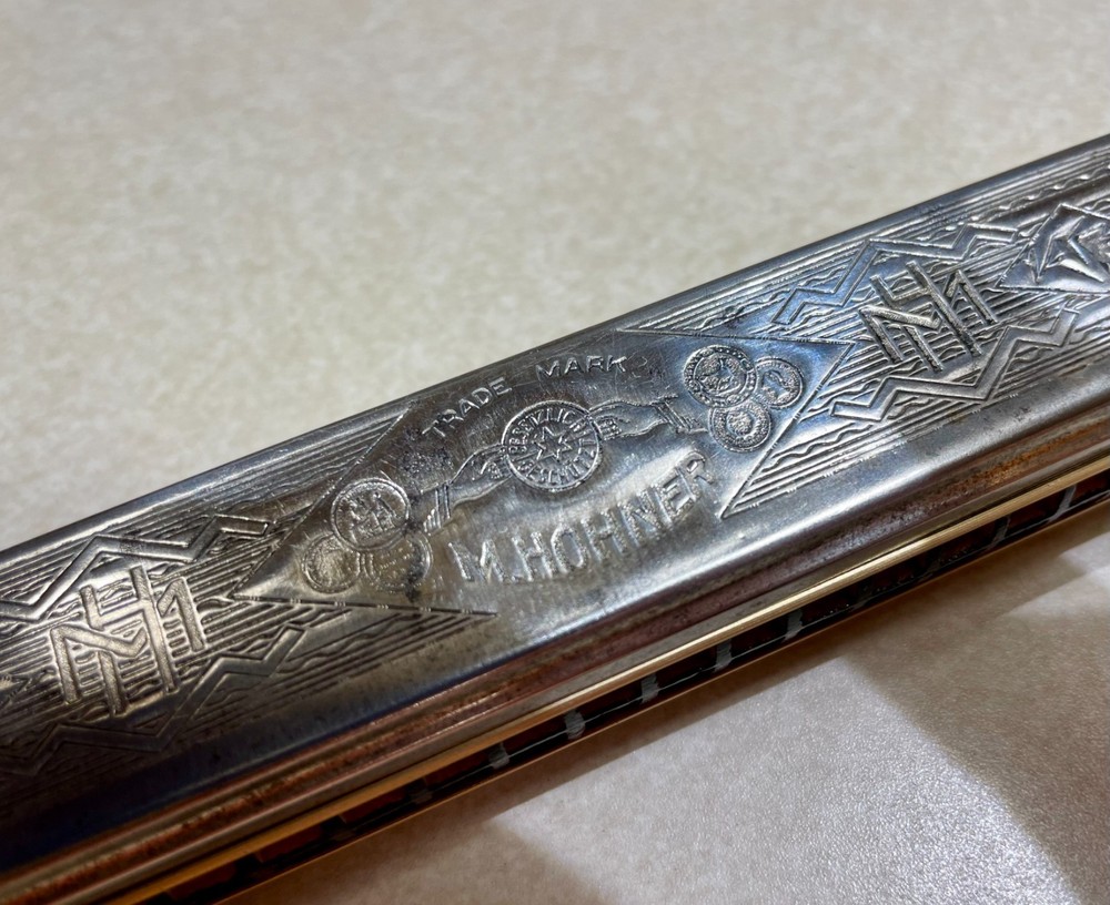 Harmonica Hohner Echo, antique, key of C