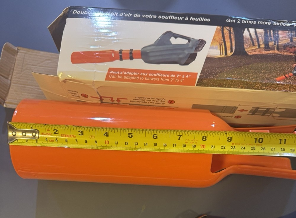 Leaf Blower Extender Add-on Piece