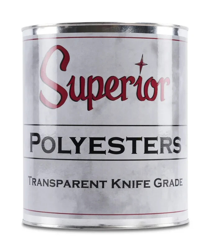 Superior Polyester Adhesive Transparent - Knife Grade - Gallon