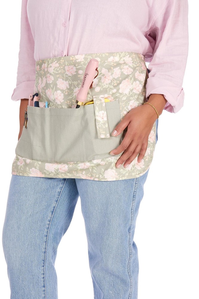 Peony Meadow Waist Apron