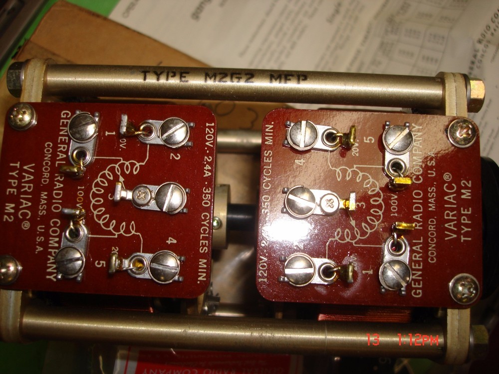 variac type m2g2 type m2 120v 2.4a 350 cycles