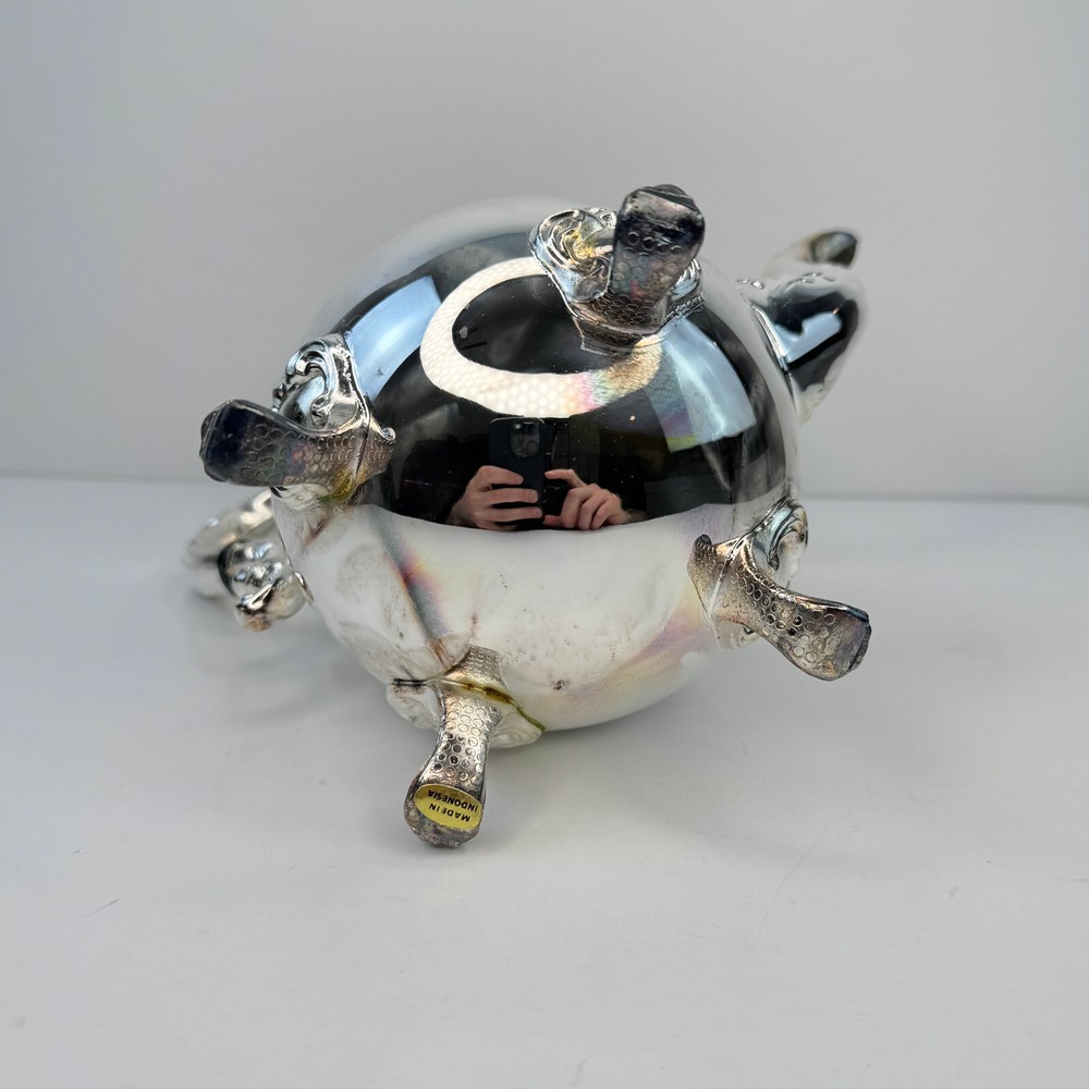 New Elegance in Silver Silver-Plated Princess 4 Pcs Tea & Coffee Set w/ Tray