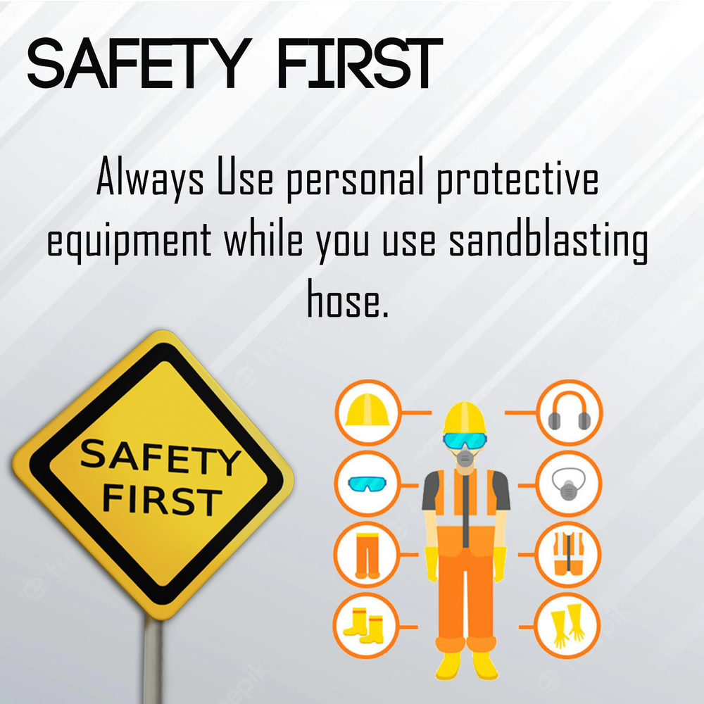 Abrasive Sandblasting Hose 1/2" ID Blast Hose 10 ft