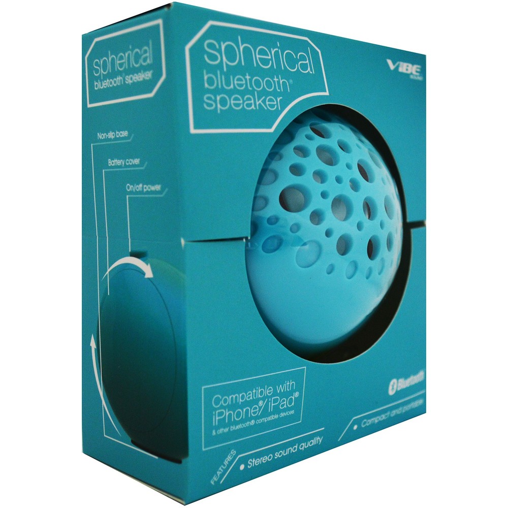 Portable Bluetooth Mini Speaker – Battery Powered, Compact, Wireless Sound, Blue