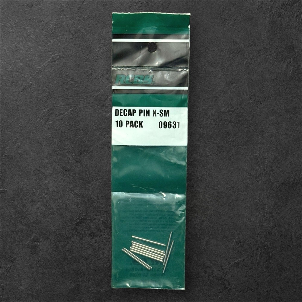 RCBS Decap Pin X-Small 10 Pack – Reloading Tool Replacement Pins #09631