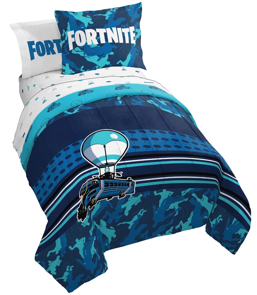 Fortnite "Battle Bus" Microfiber Twin Comforter