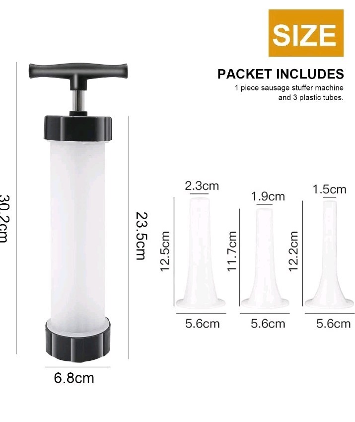 Sausage Maker Kitchen Stuffer Tool Manual Meat Filling...