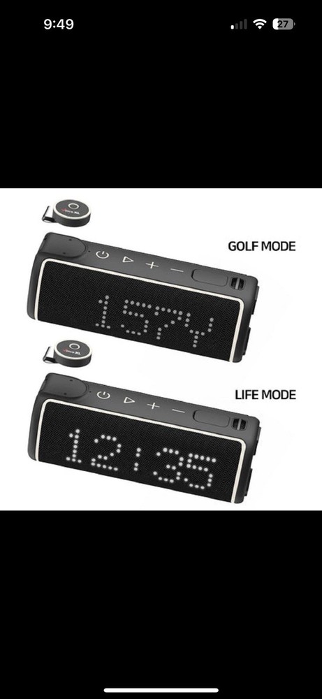 Golf Buddy Voice XL GPS Speaker With 40k course Bluetooth Magnet