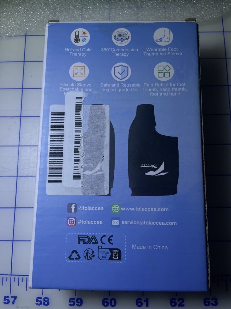 Tolaccea Foot Thumb Ice Sleeve