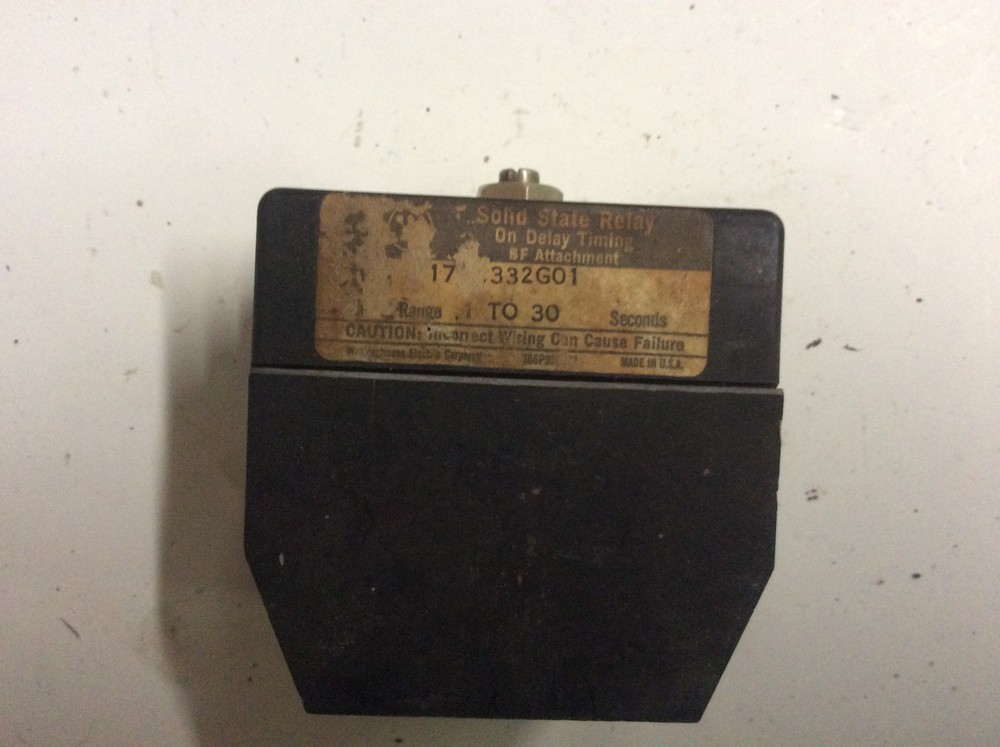 Westinghouse 186P917H01 Solid State Relay On Delay Timing Timer - M74