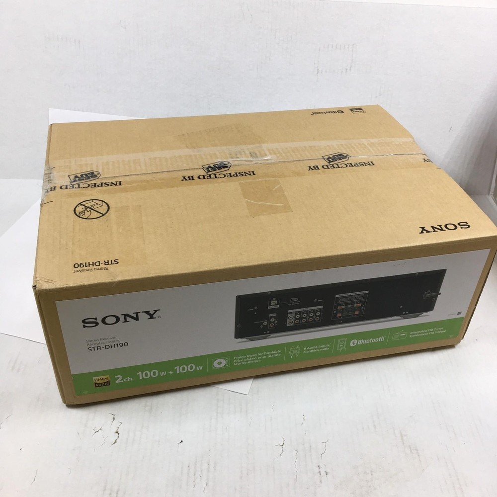Sony STR-DH190 Stereo Receiver with Bluetooth - Black (Open Box)