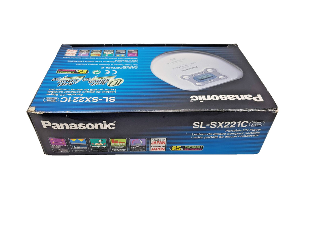Panasonic SL-SX221C Portable CD Compact Disc Walkman Player Discman - Silver