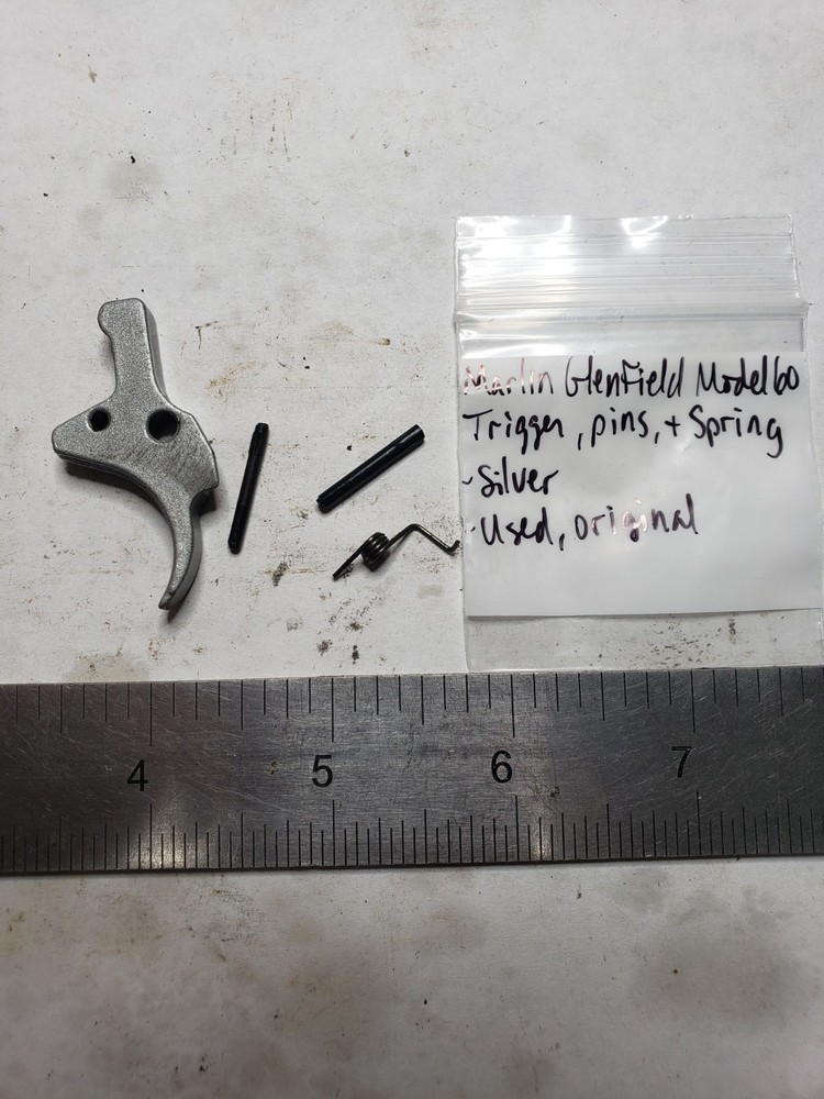 Marlin Glenfield Model 60 Trigger, Pins, & Spring Silver