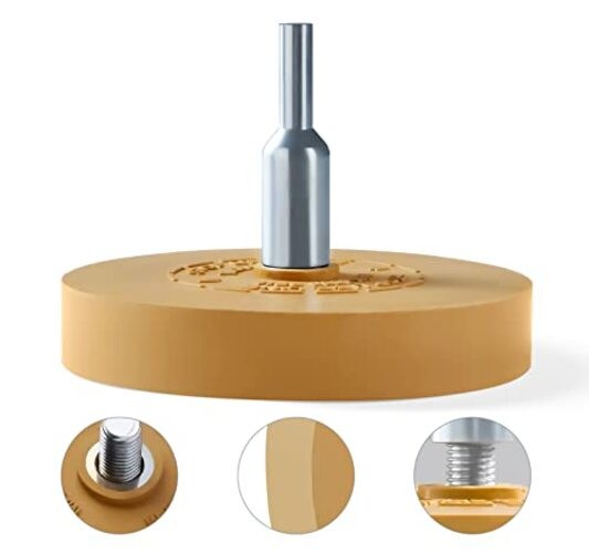 Decal Remover Eraser Wheel 2Pack Rubber Wheel 2 Pack Solid Decal Eraser Wheel