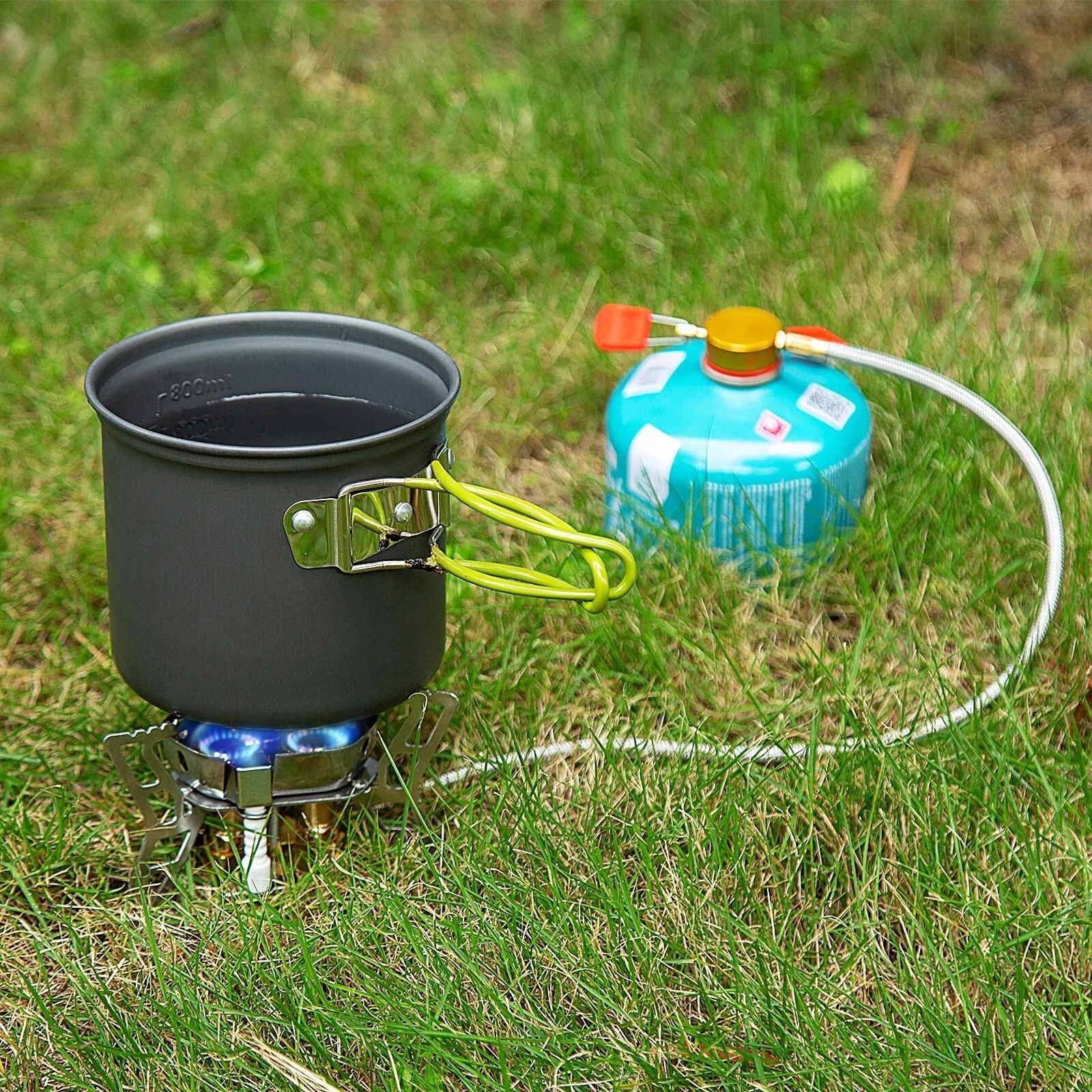 New 6800W Aluminum Alloy Outdoor Tourist Foldable Windproof Camping Gas Stove