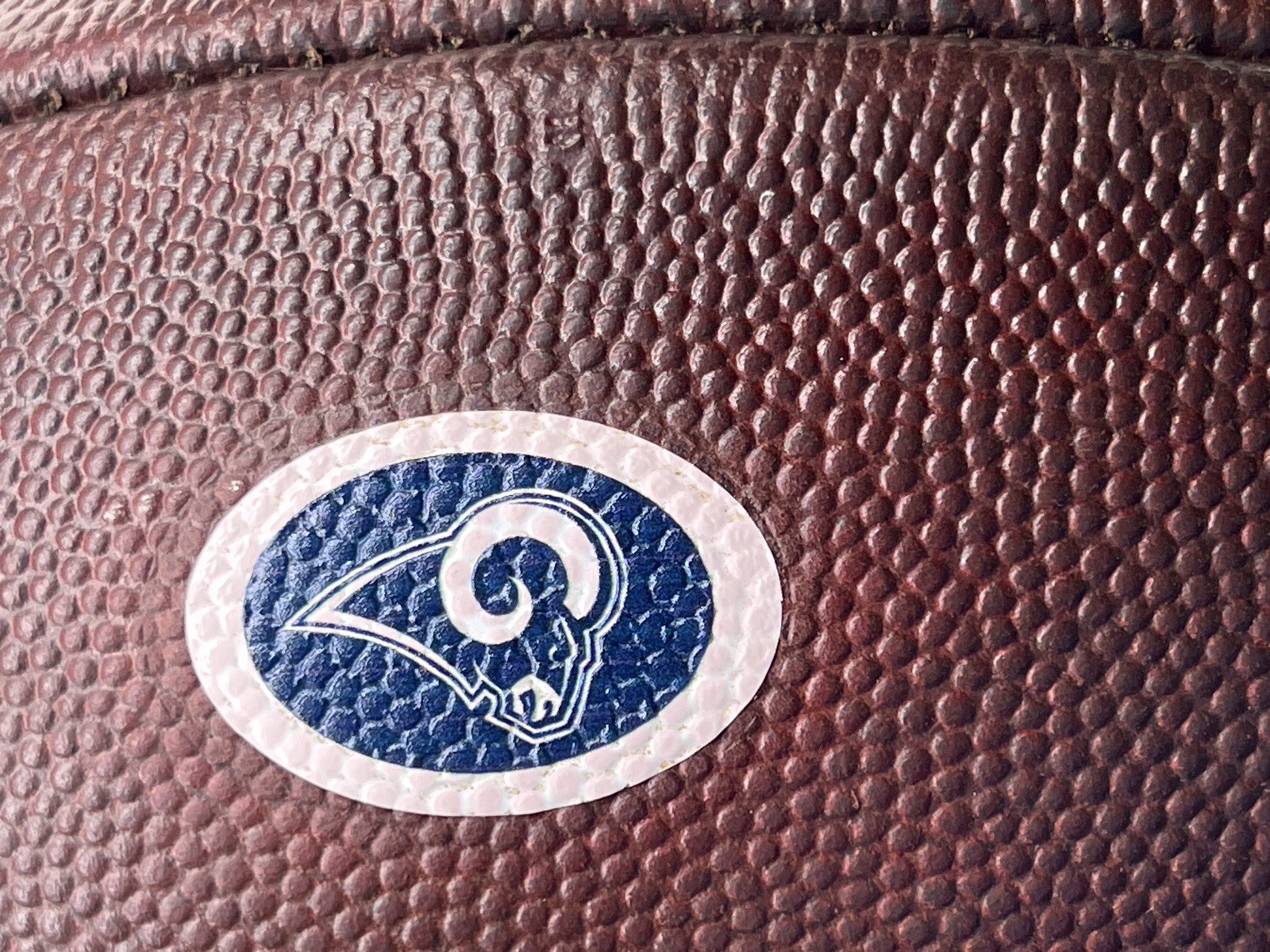 RAMS LOGO - NFL "The Duke" Wilson Football - Game Ball - Prepped & Conditioned
