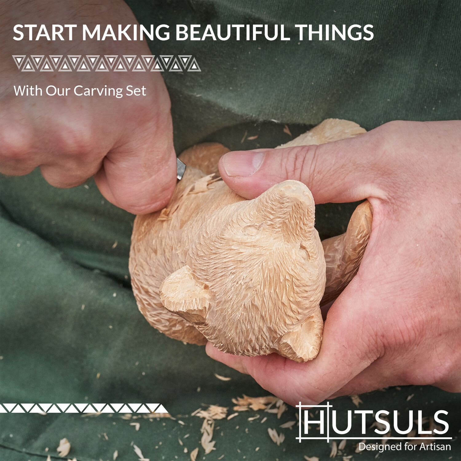 HUTSULS Small Wood Carving Tools Beginners 12 Mini Chisel Set Relief Knife Lino