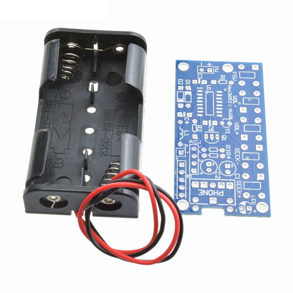 Wireless Stereo FM Radio Receiver Module PCB DIY Electronic Kits 76MHz-108MHz