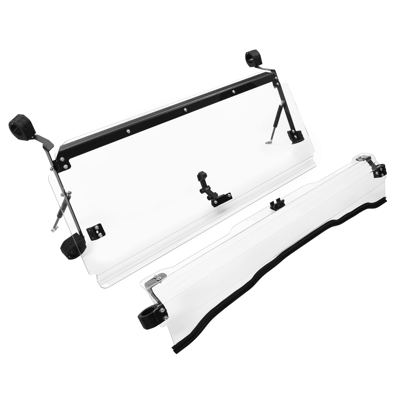 For Honda Pioneer 1000 / 1000-5 Clear Scratch Resistant Flip Windshield 2016-24