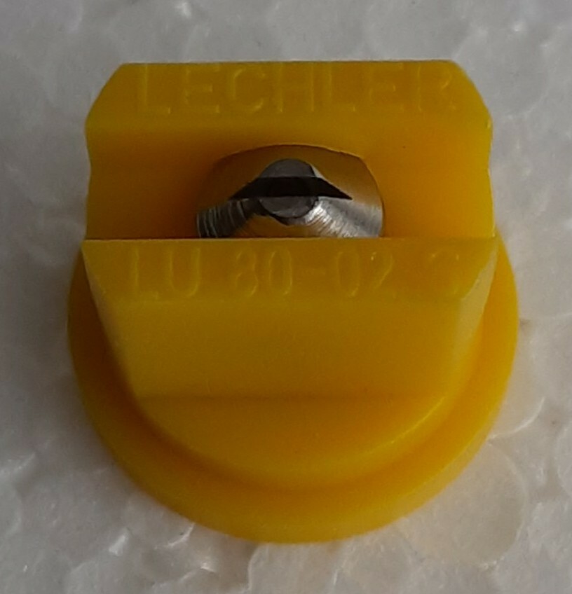 Flat Spray Tips [4 PACK] Yellow 80° Polymer w/ SS Insert 0.20 GPM @ 40 PSI