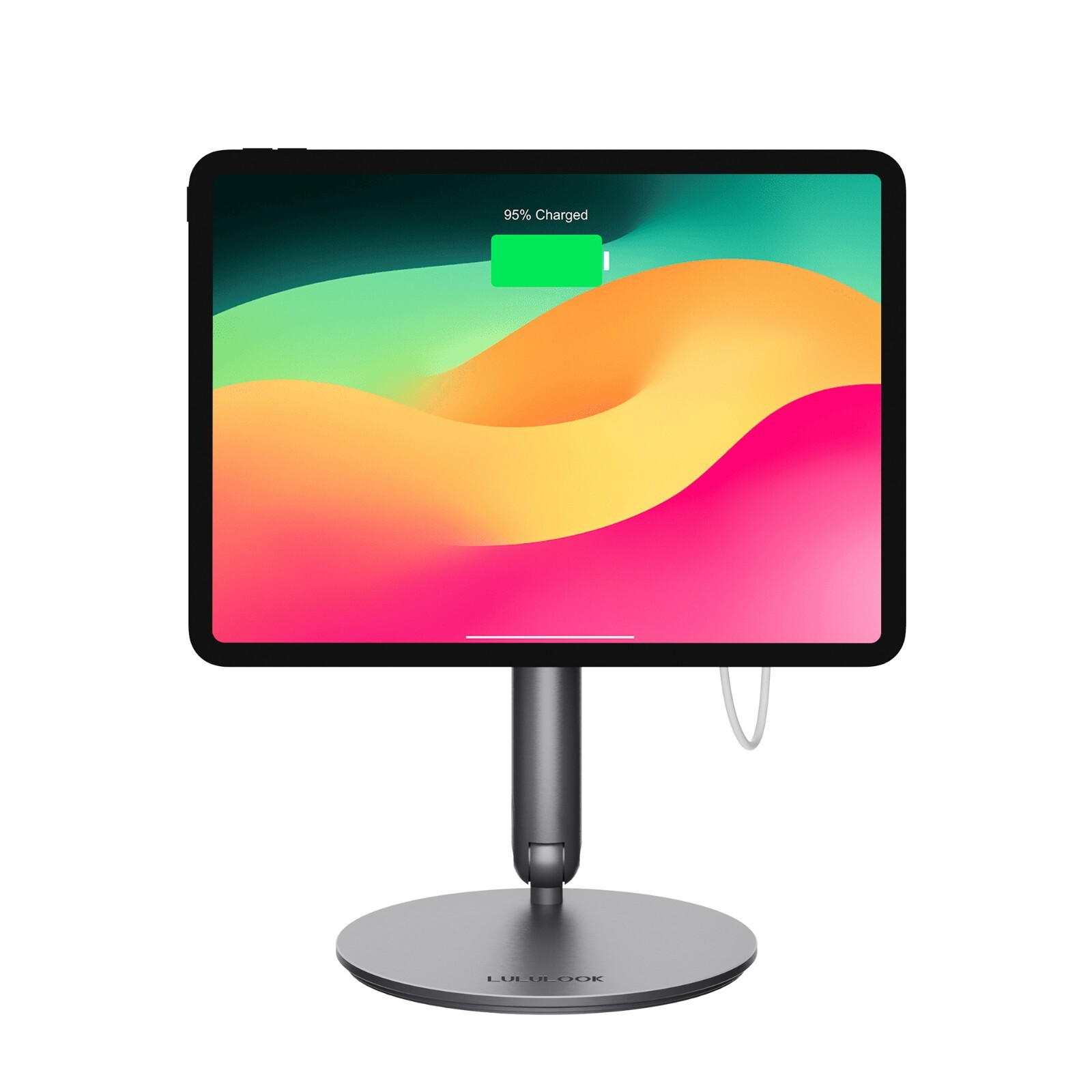 360 Rotating Foldable Magnetic Wireless Charging Stand For iPad Pro M4 13/12.9