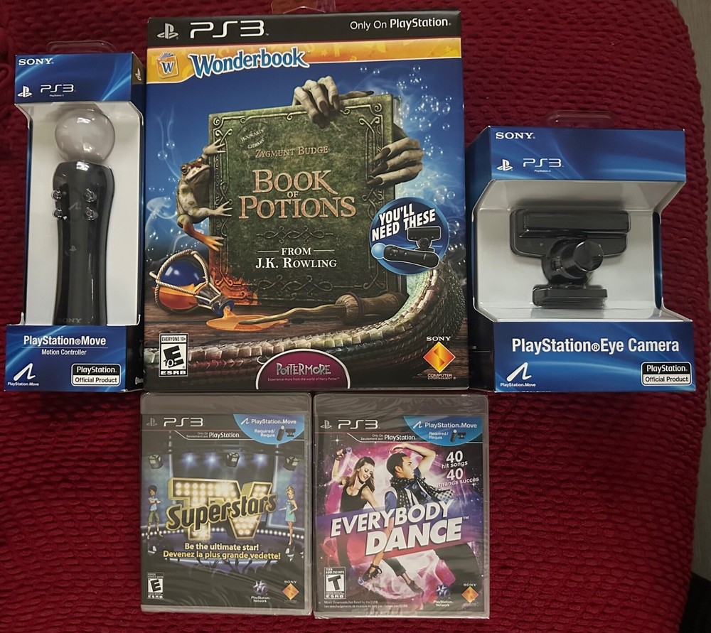 Brand New Playstation Eye Camera And Motion Controller Bundle PS3 With Games