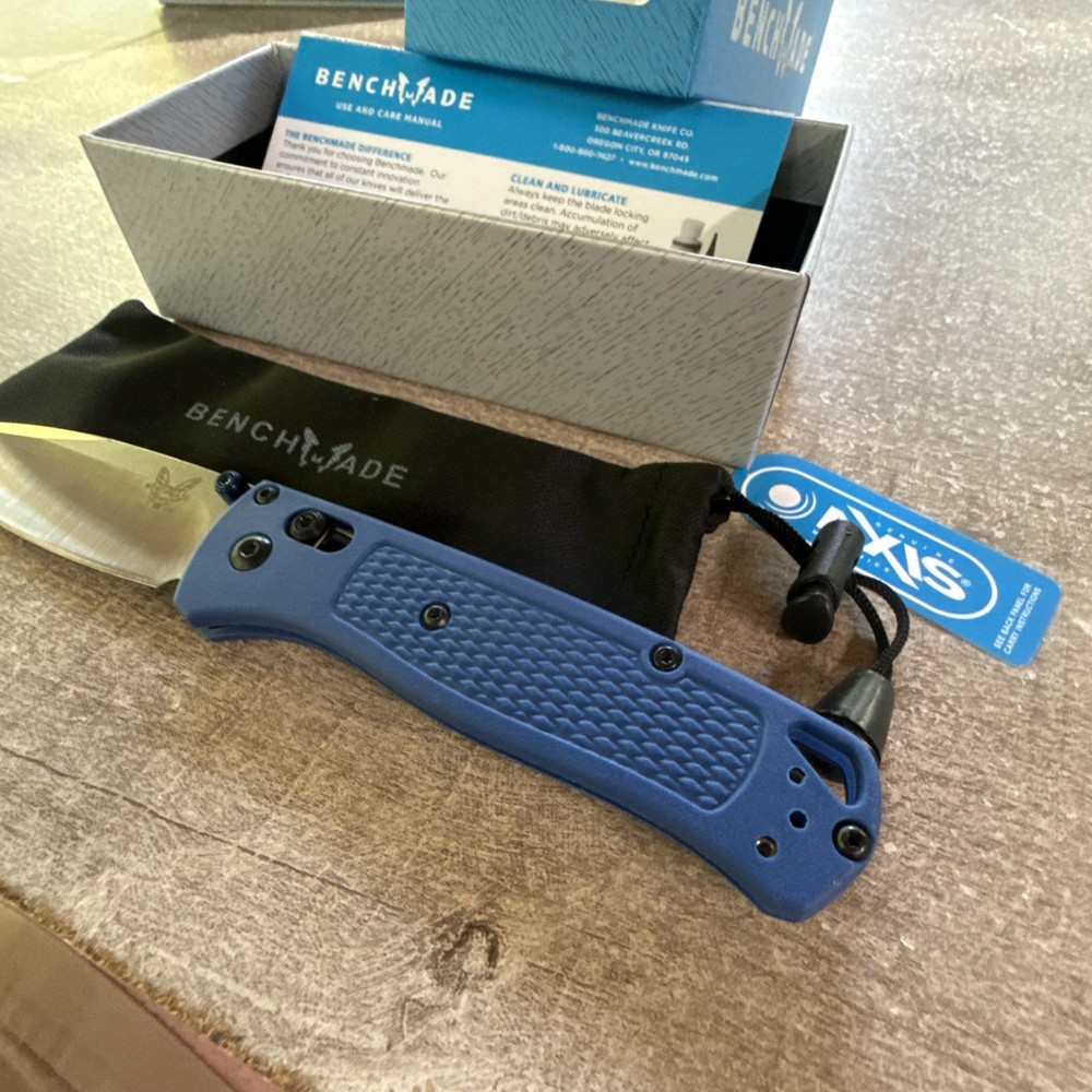Bugout* 535 Blue S30V AXIS Lock EDC Stainless Blade Authniticity unverified