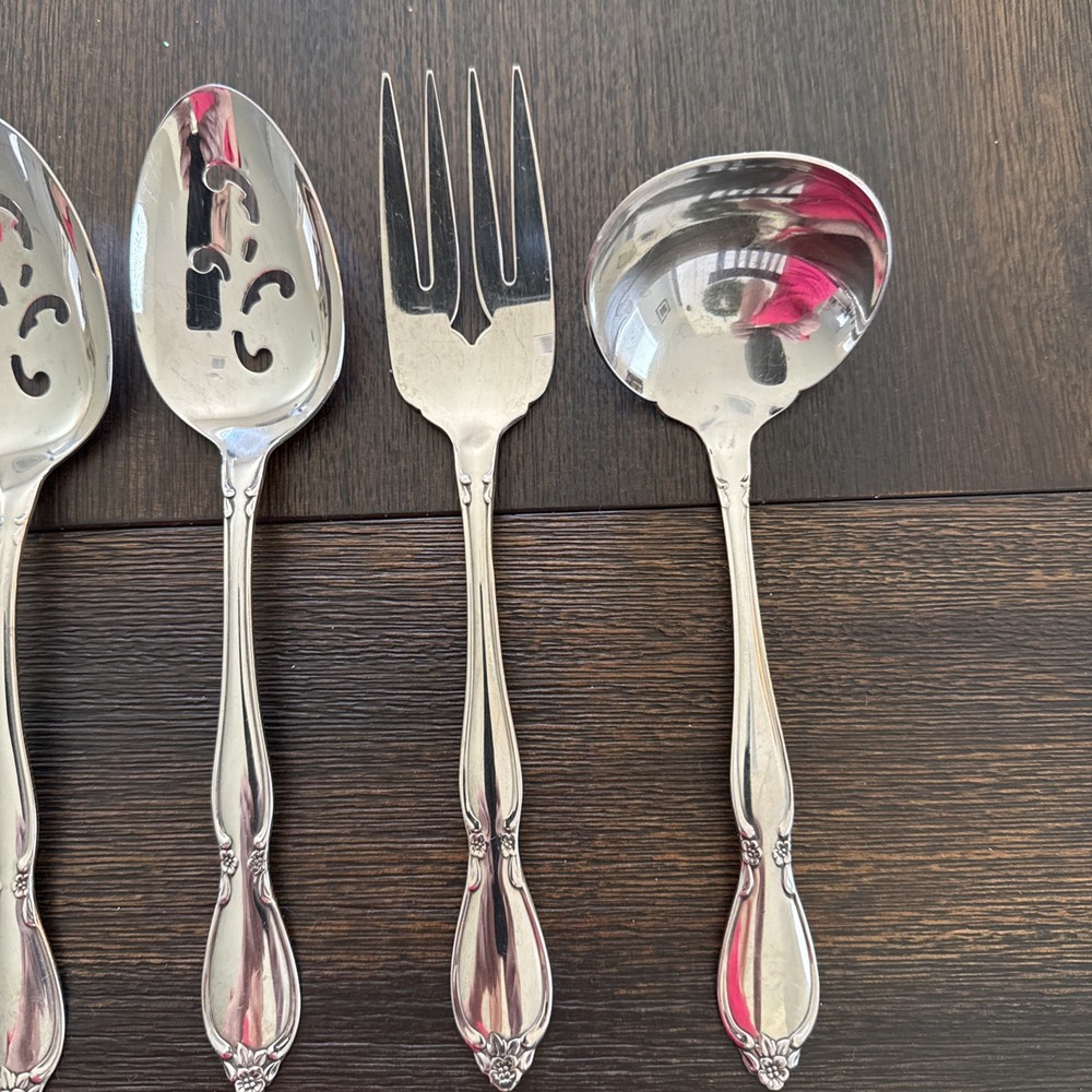 Oneida Chatelaine Stainless Steele Serving Utensils Set Of 8