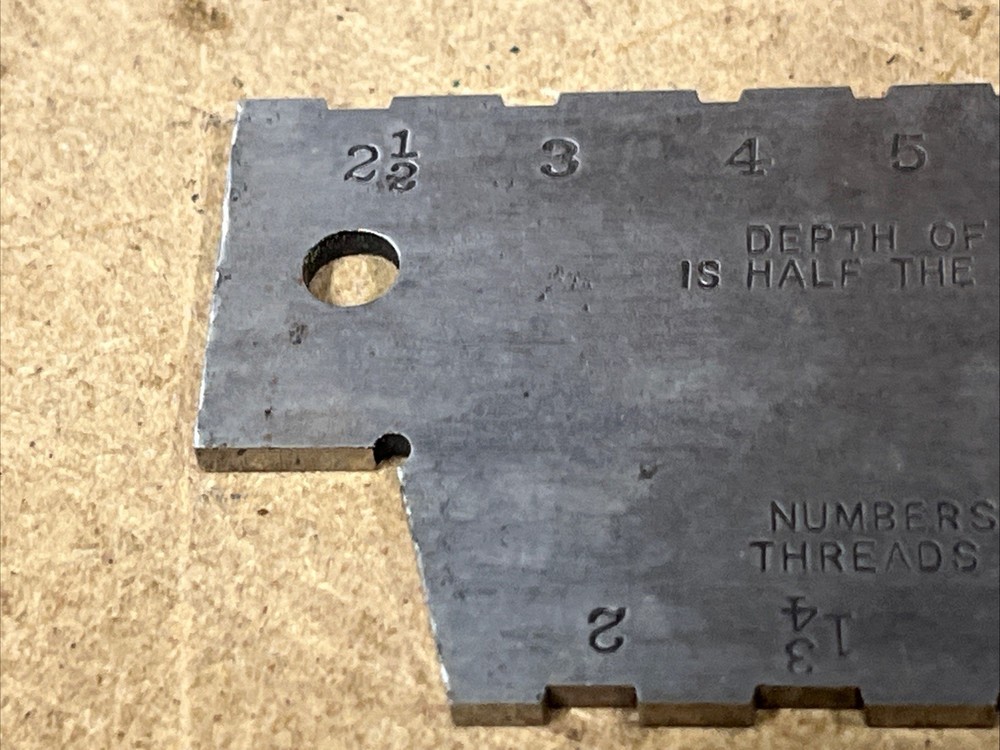 Starrett No. 284 Screw Thread Tool Gauge